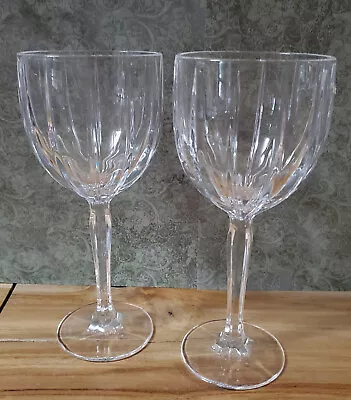 Buy Waterford Crystal Marquis Omega All Purpose Wine Glasses 8-5/8 Vintage Set Of 2 • 17.71£