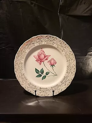 Buy Vintage Nasco Japan 22 Kt Gold Queen's Rose Pattern China Plate Cottage Core • 7.92£
