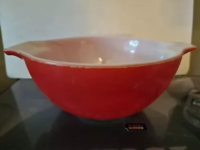 Buy  PYREX Vintage 1960's White Coral Pink Red Casserole 7  Dish   • 2.99£