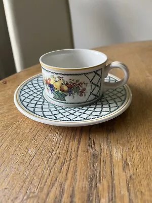 Buy Villeroy & And Boch BASKET Tea Cup And Saucer X1 (4 Available) • 14.99£
