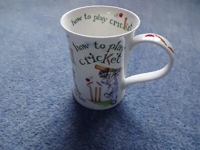 Buy Dunoon How To Play Cricket Mug Cup Fine Bone China Cherry Denman Sports Game • 6.99£