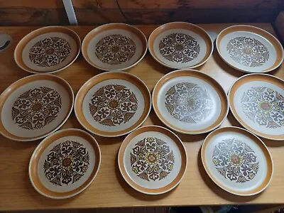 Buy 11pcs Vintage Denby/ Langley Stoneware 'Canterbury' Snack/ Sandwich Plates • 35£