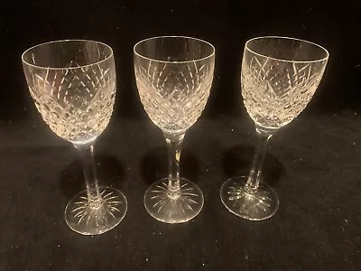 Buy 3 Tyrone Irish Crystal, Pattern Sperrins Hock Wine Glasses, 7½” • 54.01£