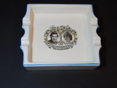 Buy Prince Charles & Lady Diana Royal Wedding Commemorative Carlton Ware Ashtray • 18.33£