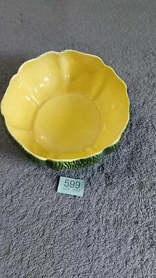 Buy VTG Royal Winton Grimwades Decorative Fruit Bowl. Green Outer Yellow Interior • 14.99£