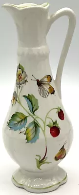 Buy Vintage Old Foley James Kent Strawberries Butterflies Bud Vase Urn England  • 27.96£