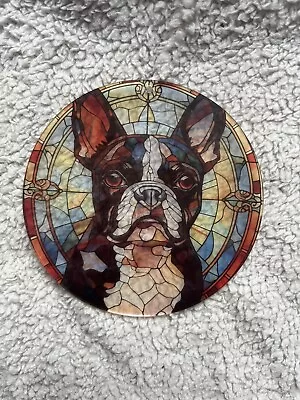 Buy French Bulldog Stain Glass Effect Sun Catcher, Gift Ideas, Sun Catcher • 5£