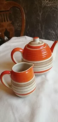 Buy Vintage 1930s Royal Norfolk Teapot And Milk Jug. Small 13cm Teapot. • 12£