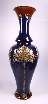 Buy SUPERB LARGE ROYAL DOULTON LAMBETH ART NOUVEAU VASE 42.5cm TALL • 150£