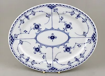 Buy Royal Copenhagen Blue Fluted Half Lace 31cm 12¼” Oval Platter 640 excellent! • 125£