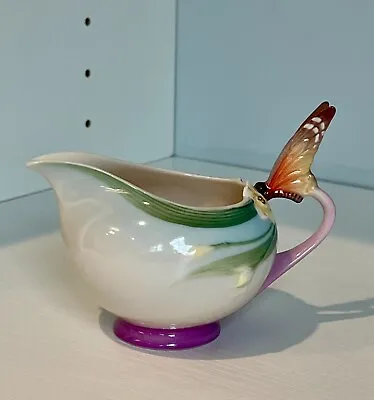 Buy FRANZ- Papillon  Butterfly Design Sculptured Porcelain Creamer -XP1947 EUC • 56.01£