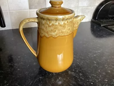 Buy Honiton Pottery Devon Studio Coffee Pot  Mustard Glaze 1970 In VGC • 15.99£