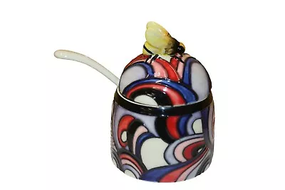 Buy New Old Tupton Ware Honey Pot With Spoon - Whirlwind Design - 10cm / 4in • 24.95£