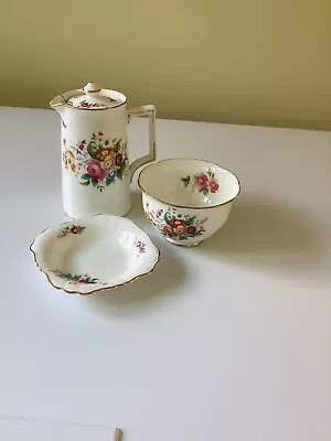 Buy Crescent ( George Jones& Sons) Small Coffee Pot, Sugar Bowl & Small Tray • 15£