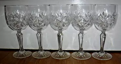 Buy Set Of 5 Edinburgh Crystal Ness Wine Glasses ~ 6 5/8  High ~ Excellent • 39.99£