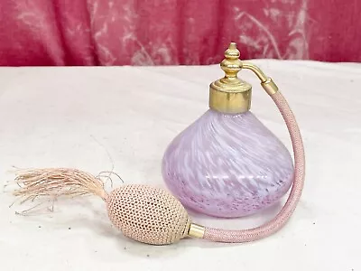 Buy Vintage Pink Caithness Glass Swirl Design Perfume Atomizer Bottle • 9.99£