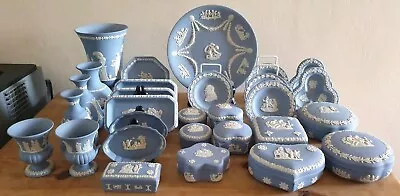 Buy Wedgwood Blue Jasperware 29 Pieces. • 150£