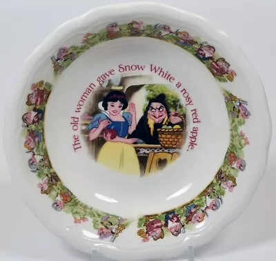 Buy Lovely Aynsley Disney Snow White & Seven Dwarfs Fine Bone China Trinket Dish • 9.99£