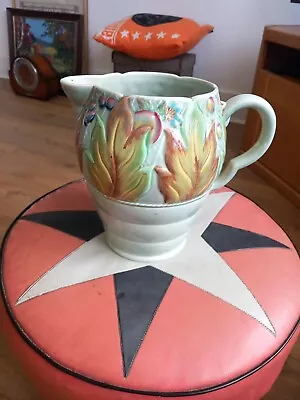 Buy Clarice Cliff Newport Pottery  Leaf & Berry Large  Jug  Art Deco • 45£