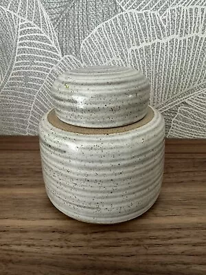 Buy Studio Pottery Covered Jar With Makers Mark Stoneware-superb • 15£