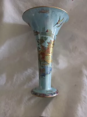 Buy Rare Turquoise Colour Early Carltonware Lustre Tall Trumpet Case • 35£