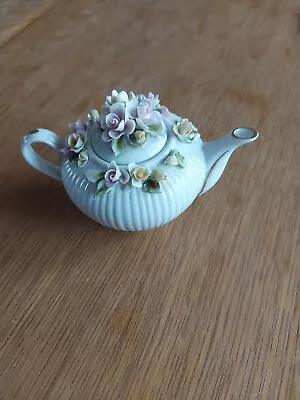 Buy Vintage Capodimonte Miniature Porcelain Teapot Made In Italy • 10£