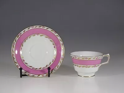 Buy English H.M. Sutherland China Pink & Gold With Pink Roses Cup & Saucer C.1955 • 27.95£