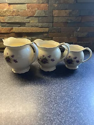 Buy Set Of Three Ridgway Flowers Graduating Jugs • 30£