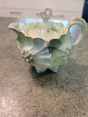 Buy Unusual Vintage 3D Cabbage Or Flower Mini Porcelain Footed Teapot 4  Tall • 32.62£