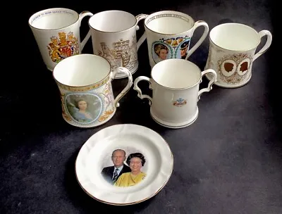 Buy Commemorative Bone China Royal Mugs/Cups/saucer 7 Items Coalport Ainsley Spode • 14.95£