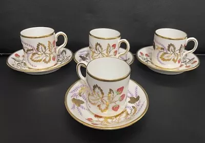 Buy New Chelsea Staffs For Plummer Ltd New York Strawberry Expresso 4 Cups & Saucers • 60.11£
