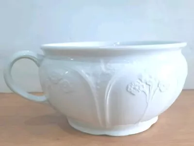 Buy Vintage J&G Meakin England Ironstone China White Chamber Pot Plant Pot Large     • 16.95£