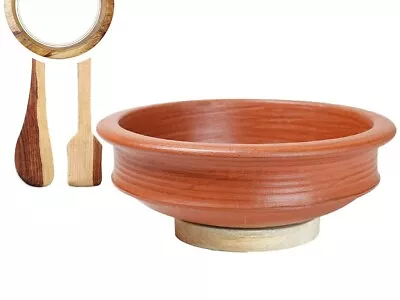 Buy Handmade Unglazed Terracotta Clay Pottery Mud Pot Earthen Handi For Cooking 4Ltr • 138.08£