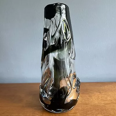 Buy Vintage Whitefriars Streaky Knobbly Glass Vase 23cm Mid Century • 35£