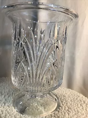 Buy Vintage Royal Limited Glass Crystal Large Tulip Vase Czech Republic Perfect Cond • 23.30£