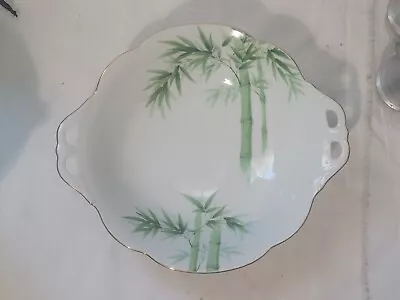 Buy Antique Vintage NORITAKE Vegetable Serving Dish Green Bamboo Design • 18.64£