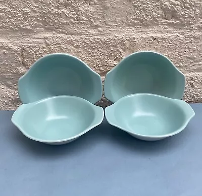 Buy Four Vintage Poole Ice Green & Seagull Twintone Desert Cereal Bowls Unused. • 22.99£