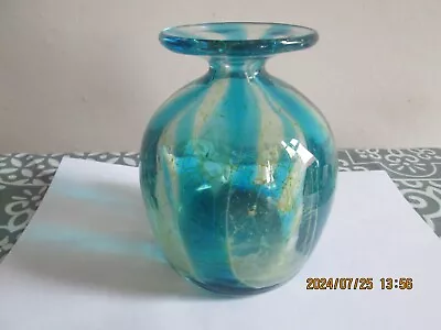 Buy Vintage Mdina Malta Art Glass Vase 5.5 Inch • 9.99£