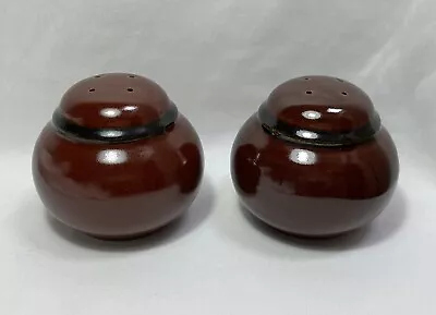 Buy NORITAKE Salt & Pepper Shaker Set Stoneware Brown Boulder Japan Vintage • 29.99£