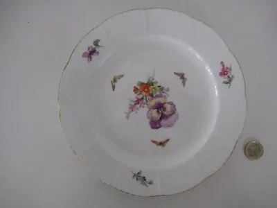 Buy Royal Berlin Kpm Hand Painted Flowers & Butterflies Insects 8 1/2  Salad Plate • 29.99£