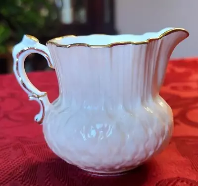 Buy Hammersley & Co Bone China 2 1/2  Pink Creamer Gold Trim Made In England Vintage • 9.34£