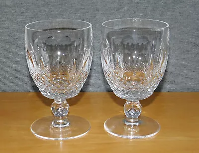 Buy Pair Waterford Crystal Colleen Claret Wine Or Water Goblet Glasses - Immaculate • 24.99£