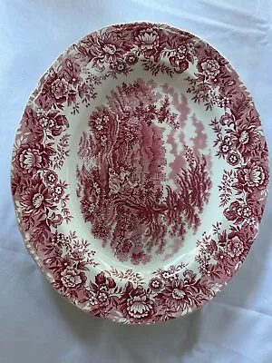 Buy Alfred Meakin Vintage Transferware, Serving Platter 24x28 Cm Pink • 16£