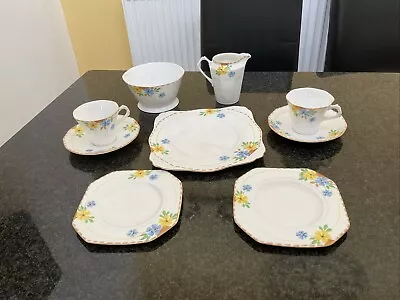 Buy Art Deco Plant Tuscan China Tea Set Reg 780080 • 15£