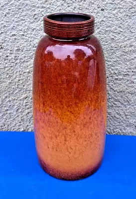 Buy Vintage Fat Lava Floor Standing Scheurich Keramik Vase 553-38 • 45£
