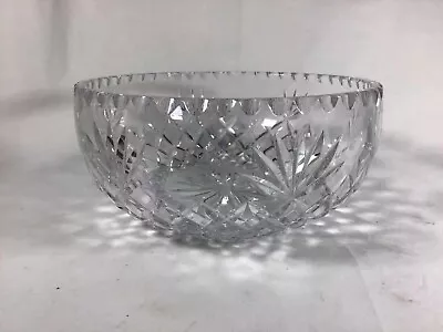 Buy Vintage Clear Cut Crystal Glass Bowl For Gift • 109.97£