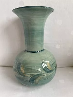 Buy Jersey Pottery Green Leaves Vase Vintage Approx 6  • 8.77£