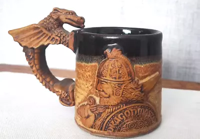 Buy Vintage Stonebridge Dragon Master Mug Pottery Glazed Viking Mug • 30£