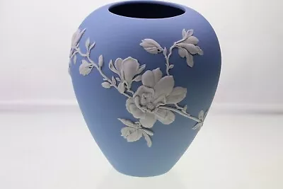 Buy Wedgwood Vase - Magnolia Blossom Jasperware Vase 18cm Made In England • 185£