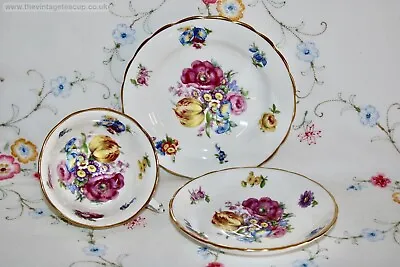 Buy Antique Hand Painted Hammersley Bone China Tea Set New Chelsea Trio Cup Plate • 35£